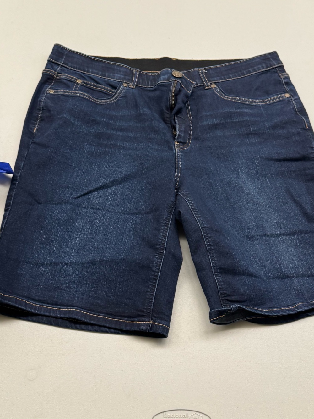 Christopher & Banks Dark Blue Denim Jean Shorts